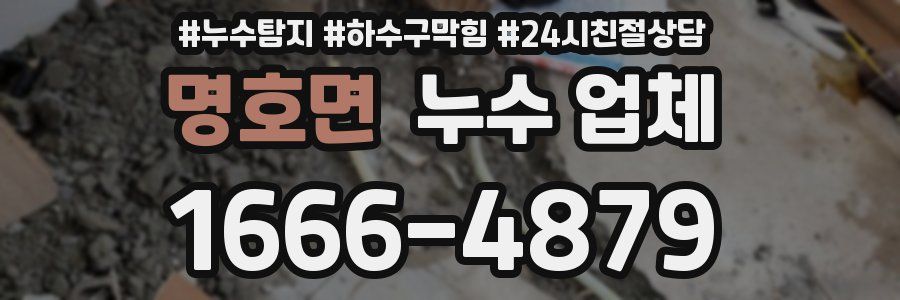 명호면 누수 업체