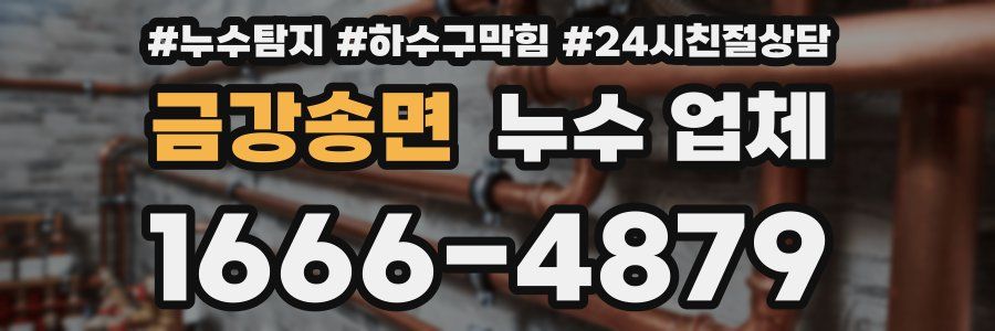 금강송면 누수 업체