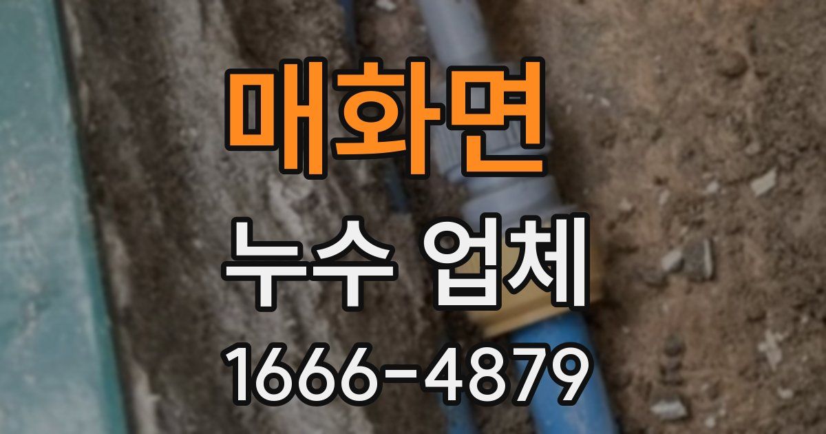 매화면 누수 업체