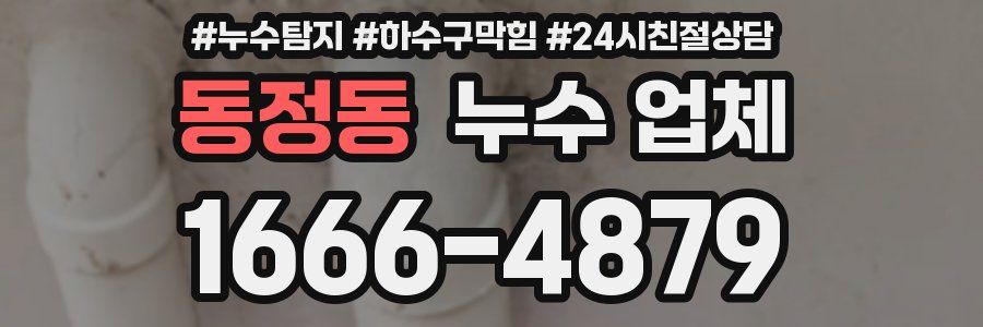 동정동 누수 업체