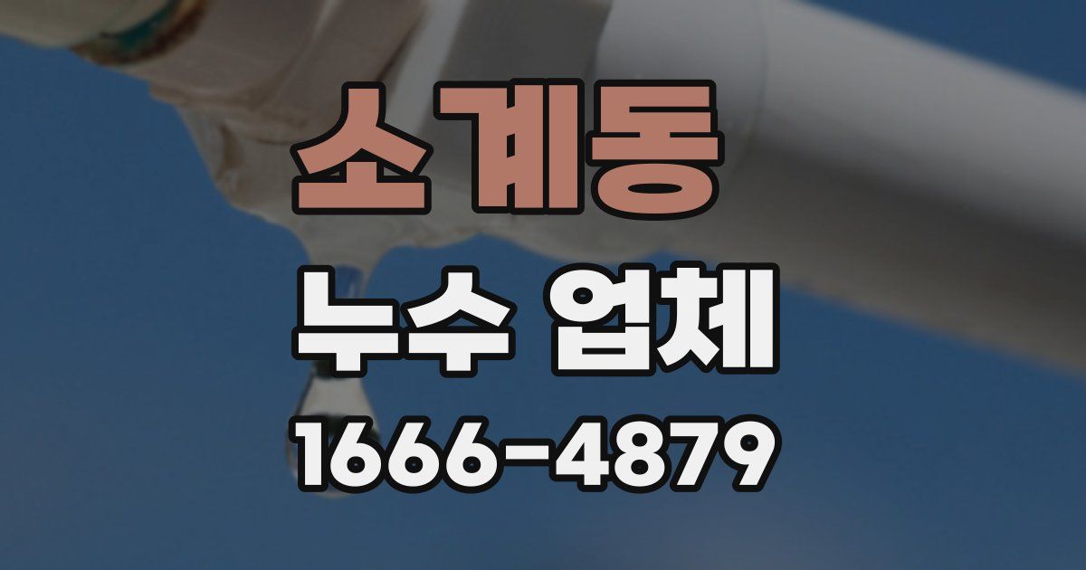 소계동 누수 업체