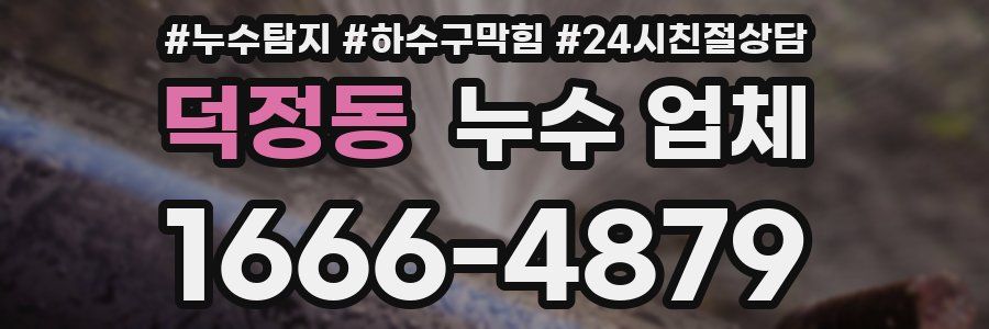 덕정동 누수 업체