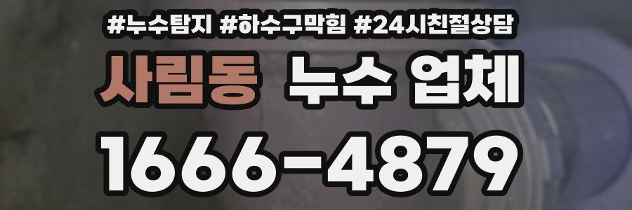 사림동 누수 업체