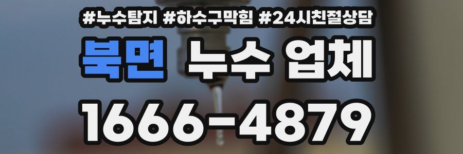 북면 누수 업체