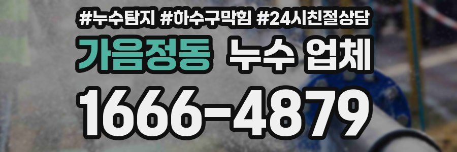 가음정동 누수 업체