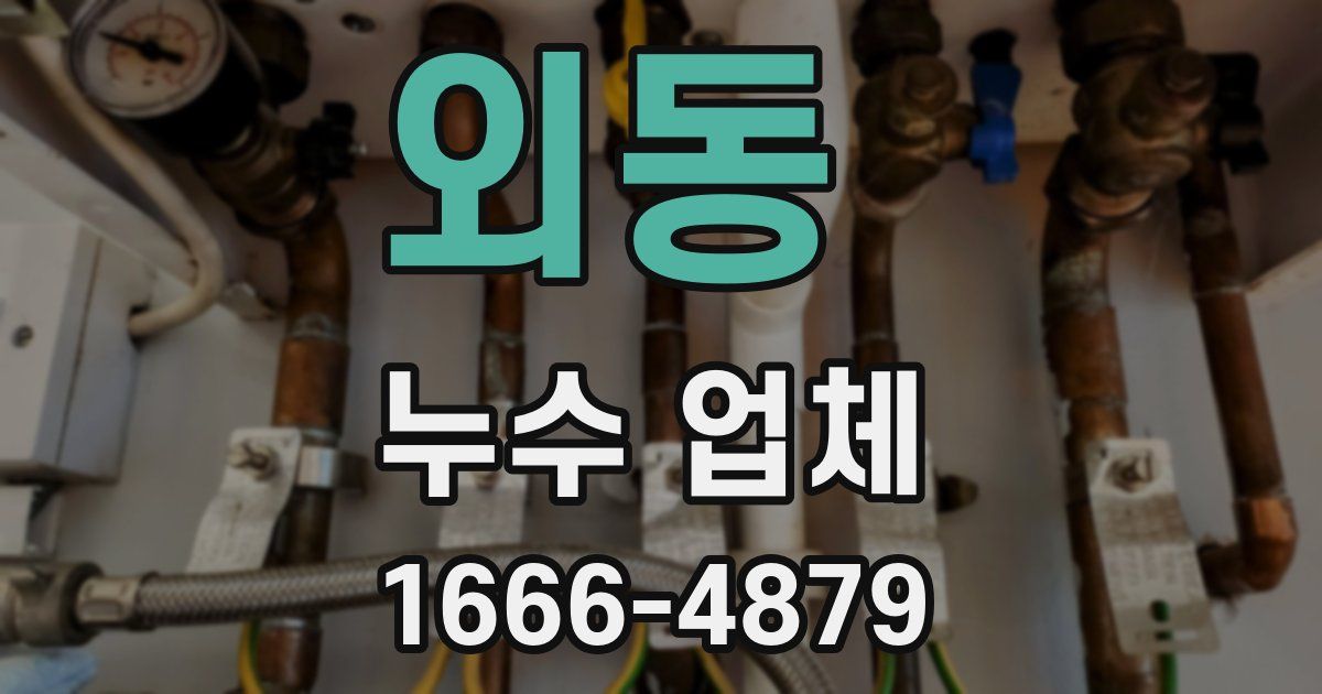 외동 누수 업체