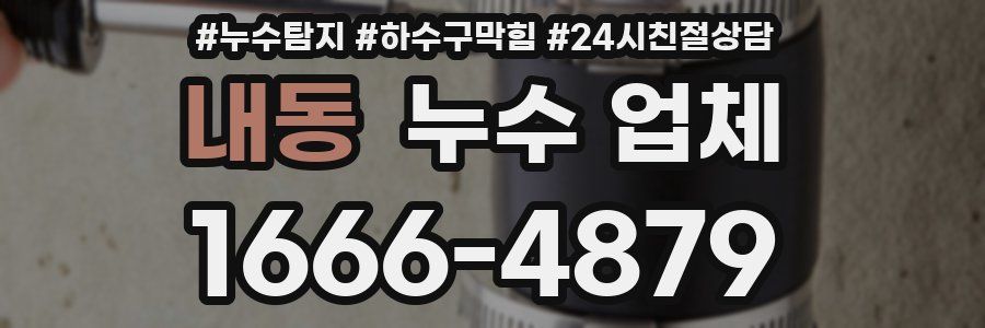 내동 누수 업체