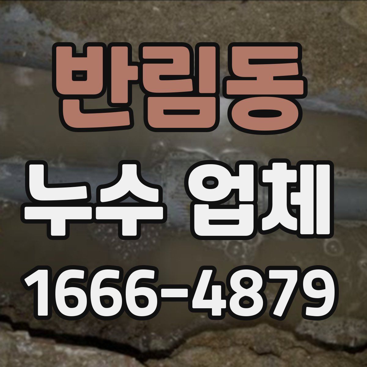 반림동 누수 업체