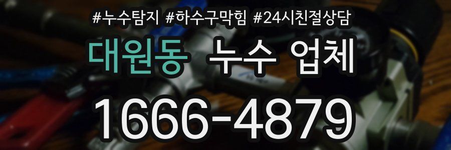 대원동 누수 업체