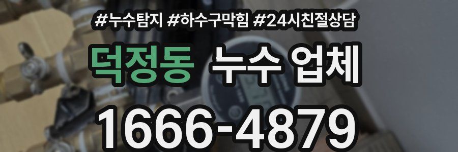 덕정동 누수 업체