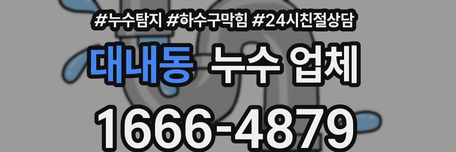 대내동 누수 업체