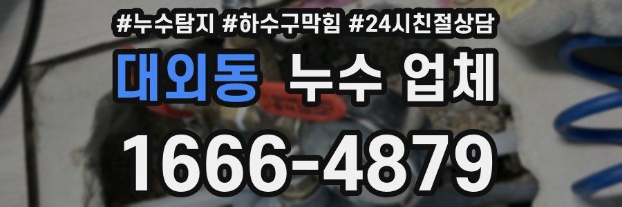대외동 누수 업체