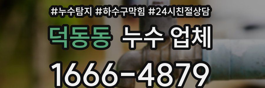 덕동동 누수 업체