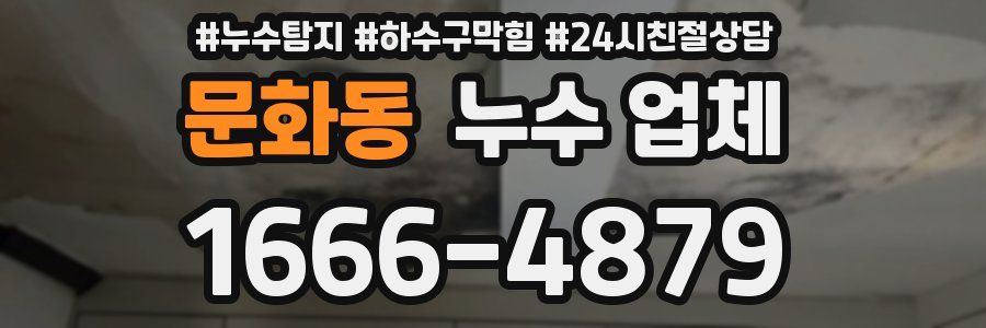 문화동 누수 업체