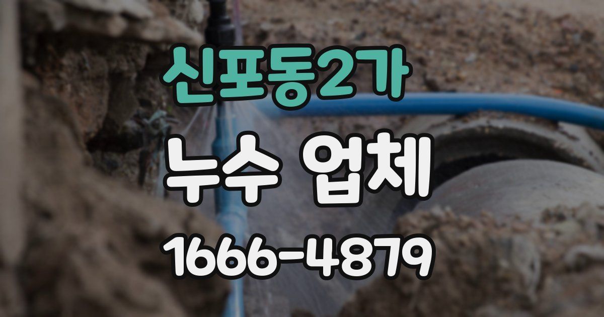 신포동2가 누수 업체
