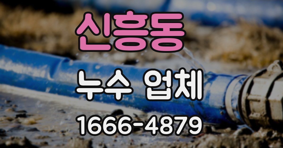 신흥동 누수 업체