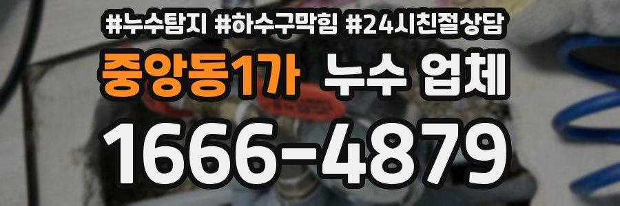중앙동1가 누수 업체