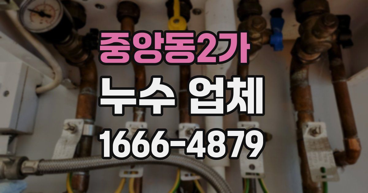 중앙동2가 누수 업체