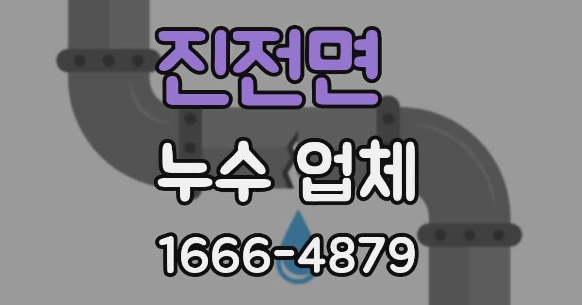 진전면 누수 업체