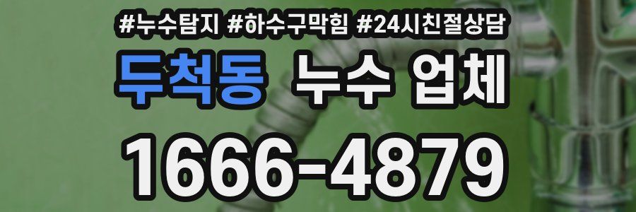 두척동 누수 업체