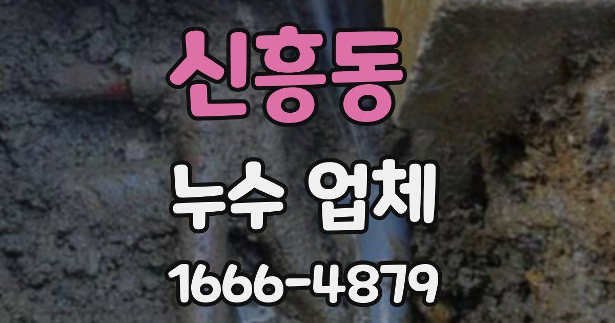 신흥동 누수 업체