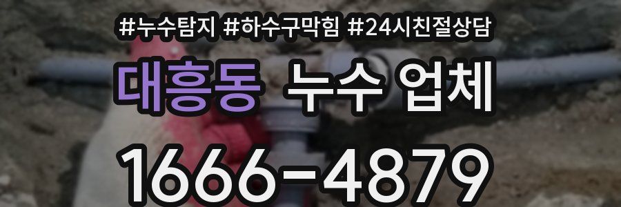 대흥동 누수 업체