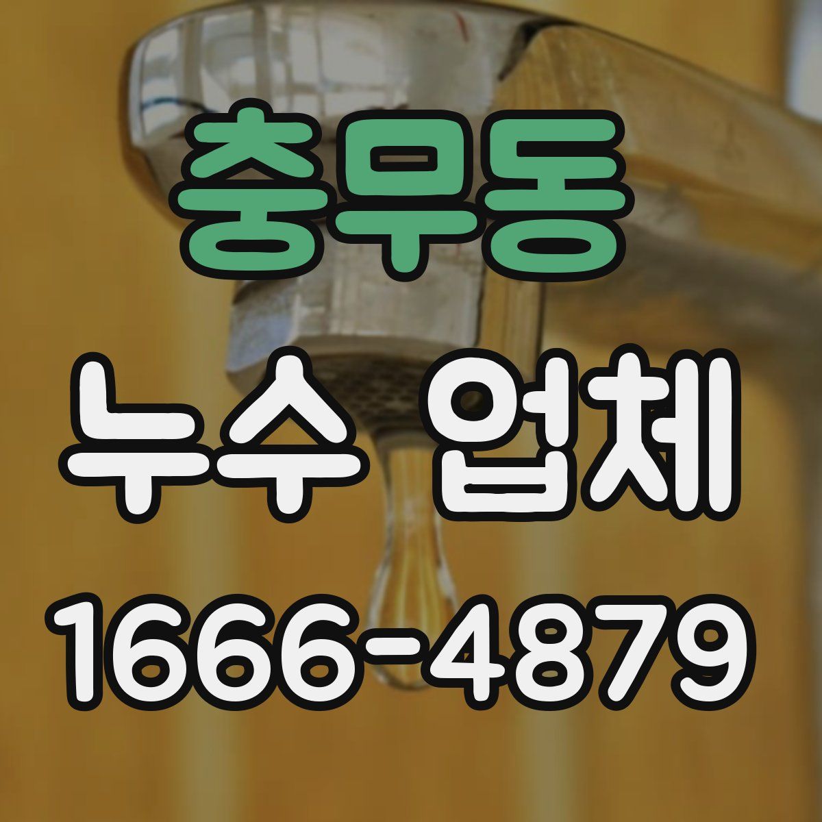 충무동 누수 업체