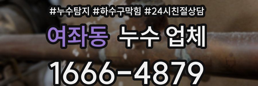 여좌동 누수 업체