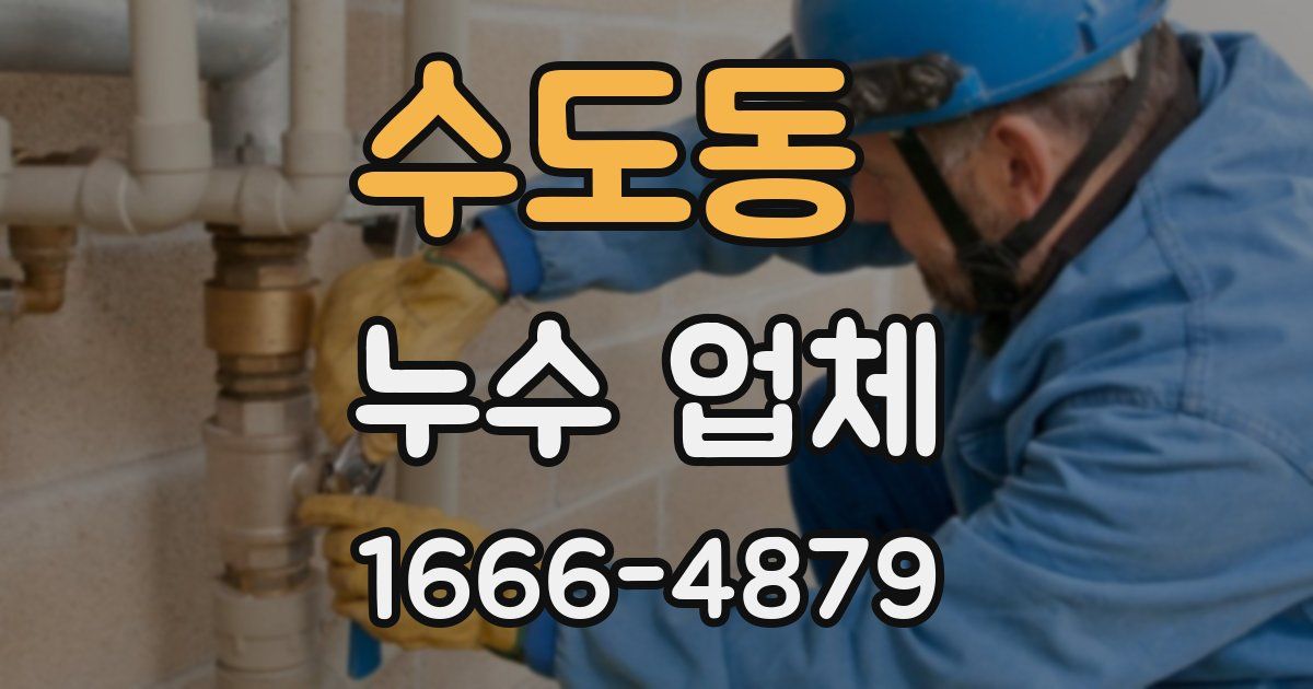 수도동 누수 업체