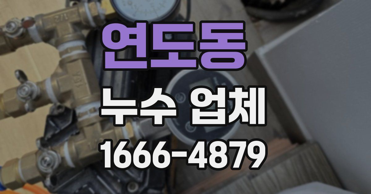 연도동 누수 업체
