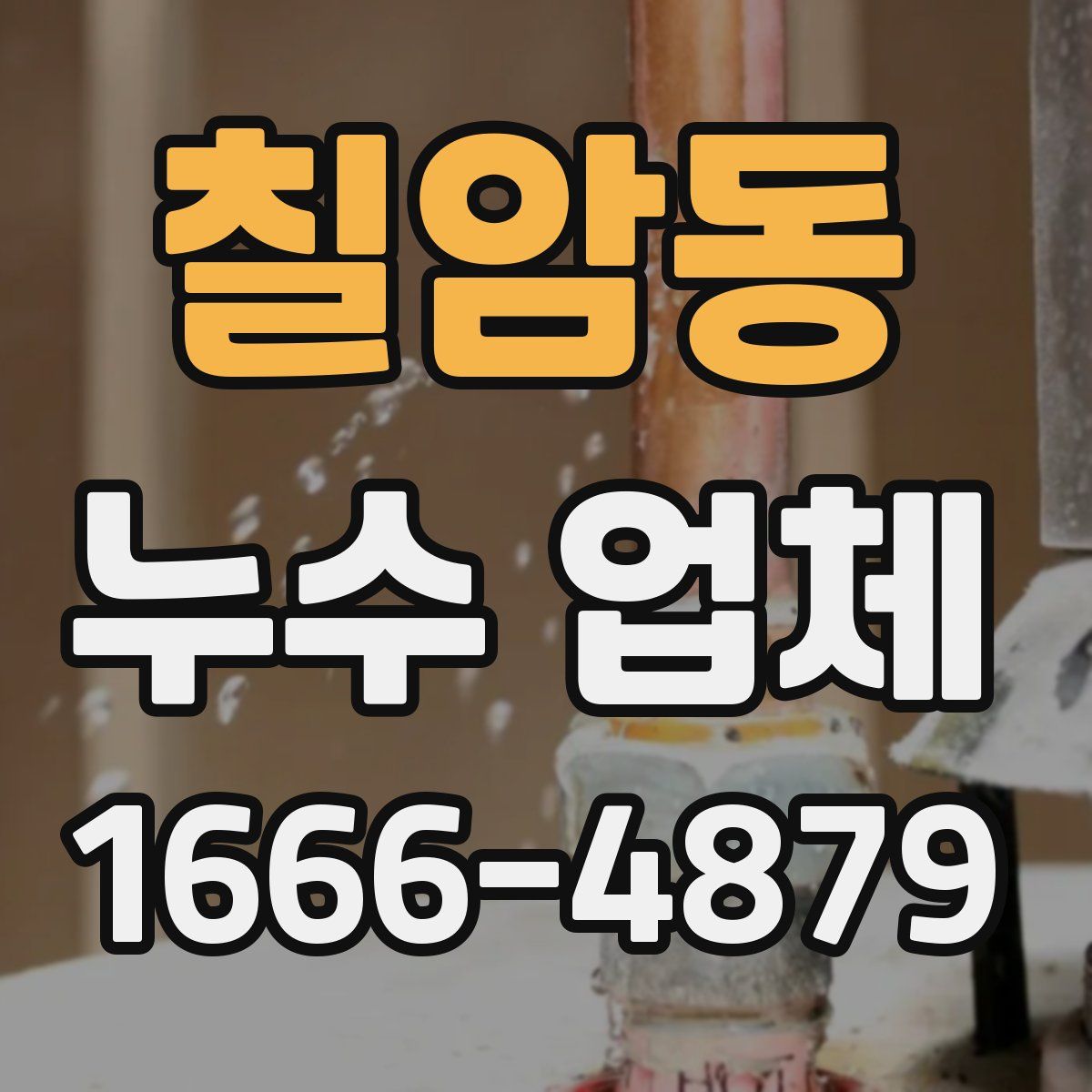 칠암동 누수 업체