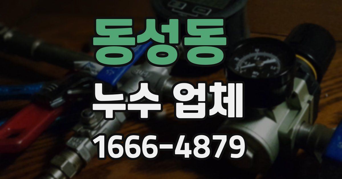 동성동 누수 업체