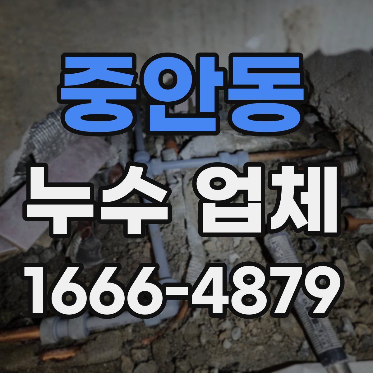 중안동 누수 업체