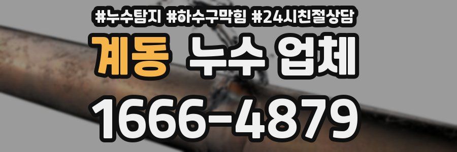 계동 누수 업체