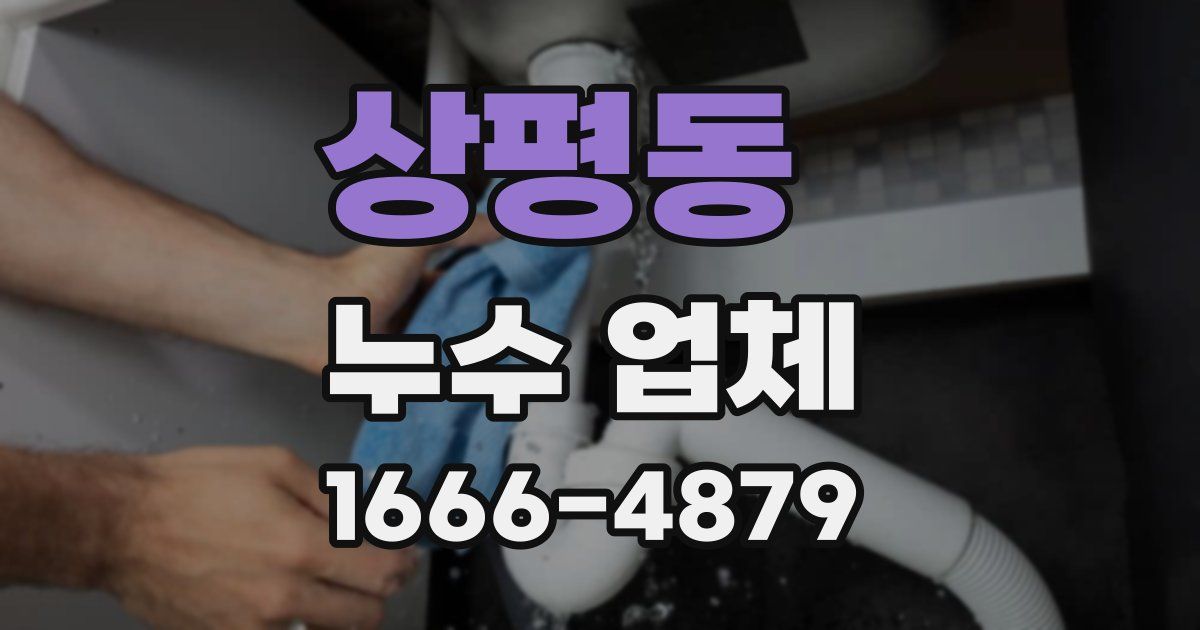 상평동 누수 업체