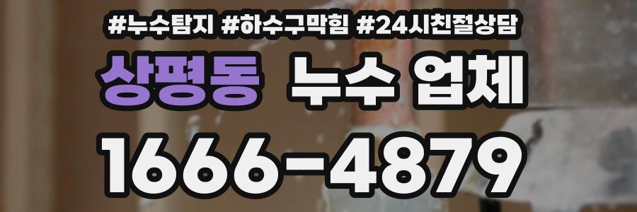 상평동 누수 업체