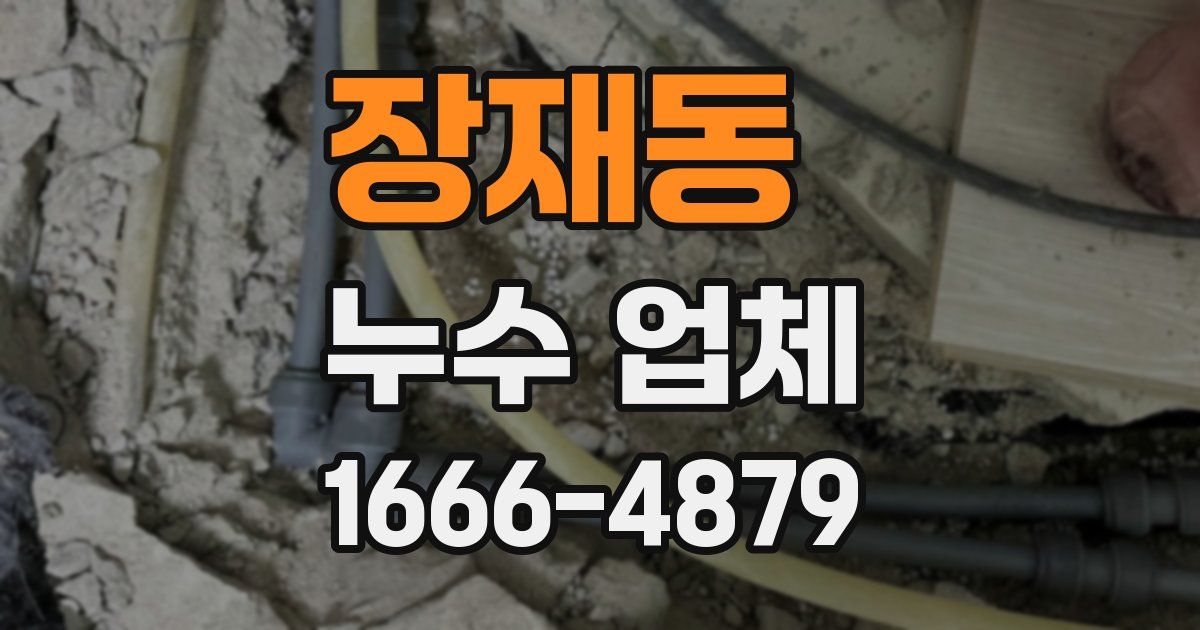 장재동 누수 업체