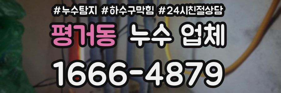 평거동 누수 업체