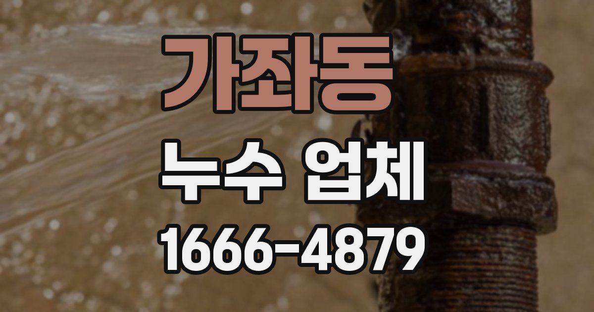 가좌동 누수 업체