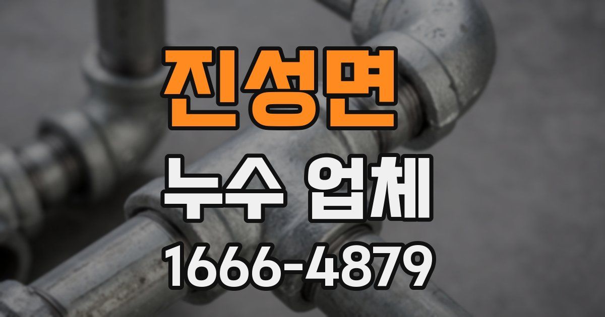 진성면 누수 업체