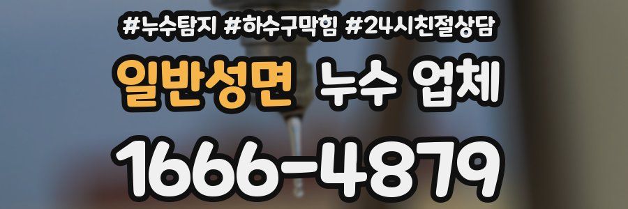 일반성면 누수 업체