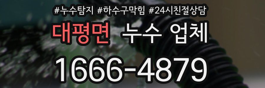 대평면 누수 업체