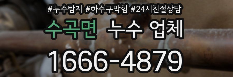 수곡면 누수 업체