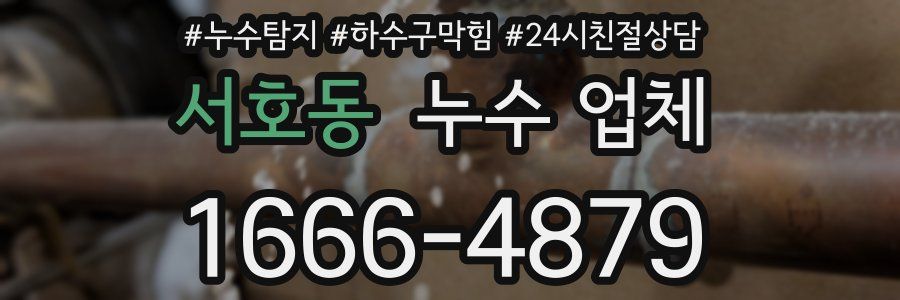 서호동 누수 업체