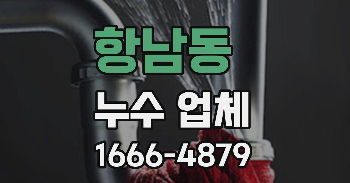 항남동 누수 업체