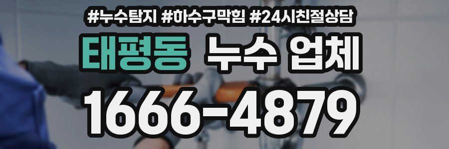 태평동 누수 업체