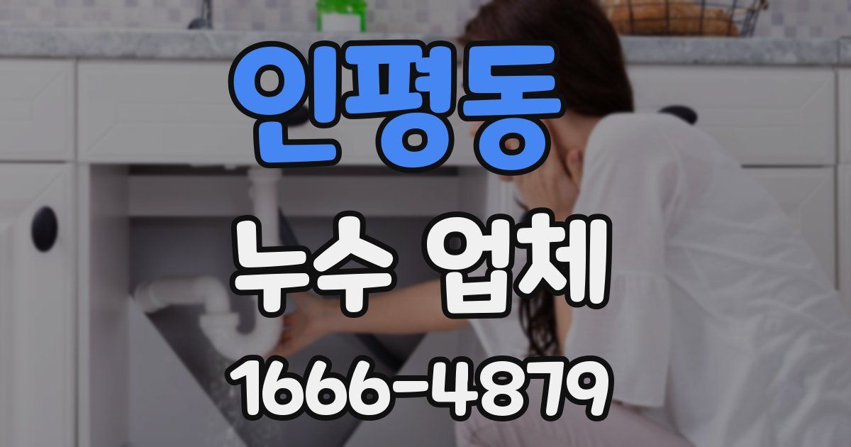 인평동 누수 업체