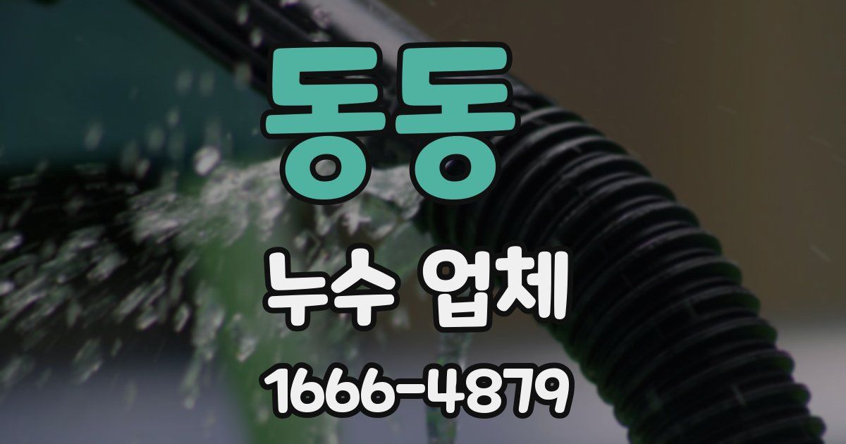 동동 누수 업체