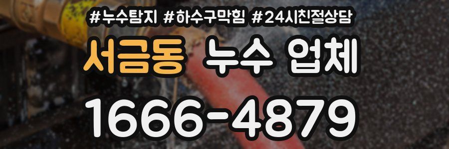 서금동 누수 업체