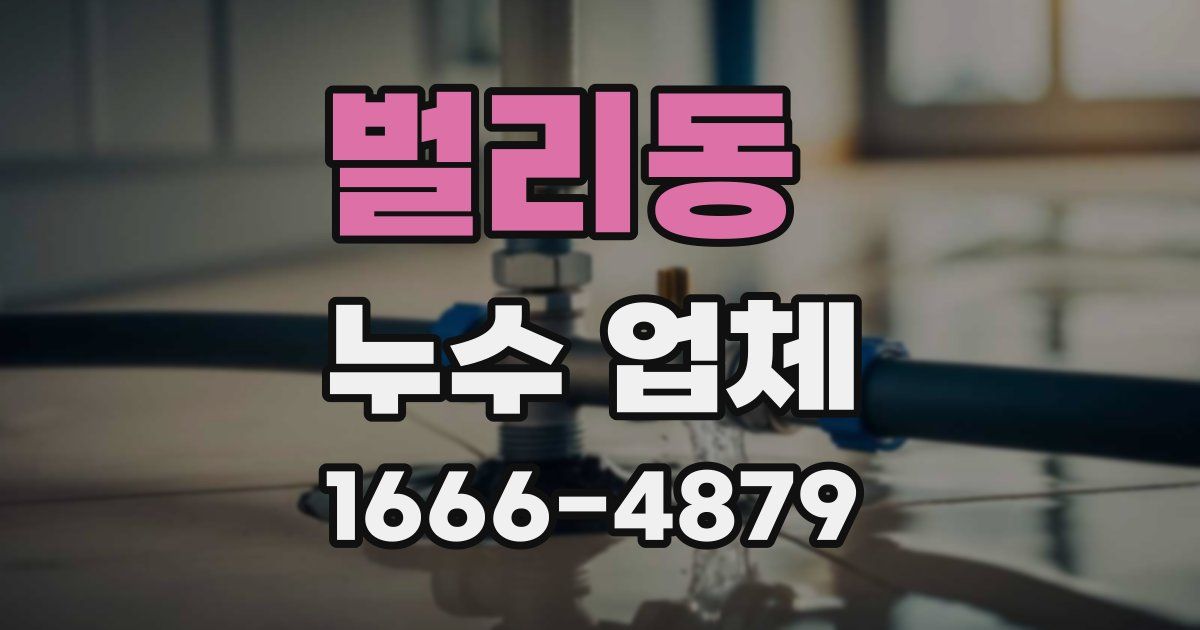 벌리동 누수 업체